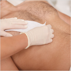 men's chest wax